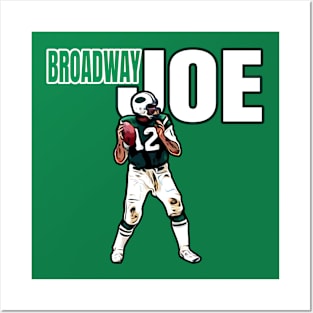 Jets Broadway Joe Namath 12 Posters and Art